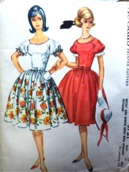 5731 60 SS RAGLAN DRESS,PETTICOAT BORDER PRINT OR NOT PATTERN 10